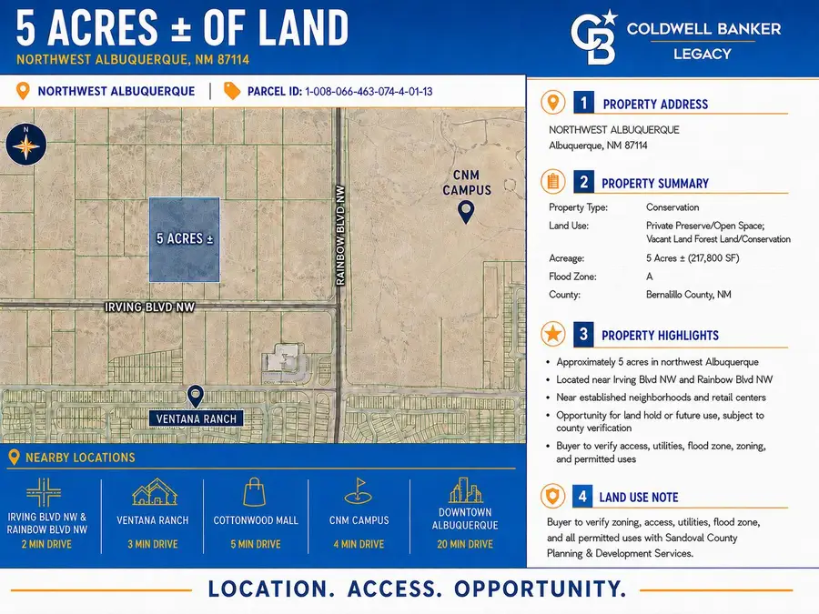5 Acres Northwest, Albuquerque, NM 87114 - #2