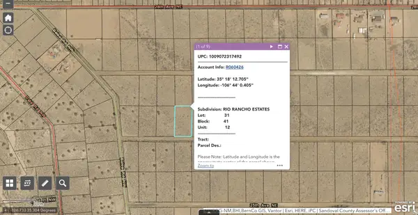 Sub Rio Rancho Estates Lot 31 Ne, Rio Rancho, NM 87144