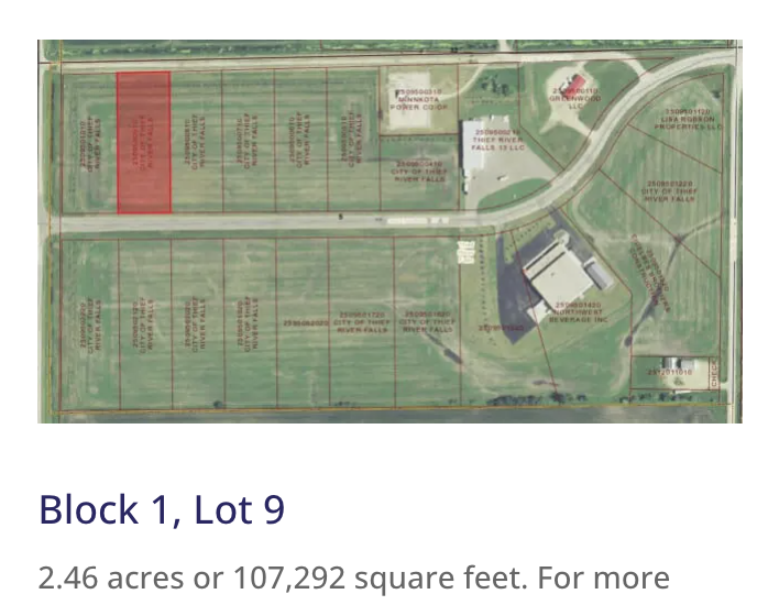Lot 9, Block 1 Greenwood Street W, Thief River Falls, MN 56701 - Image #1
