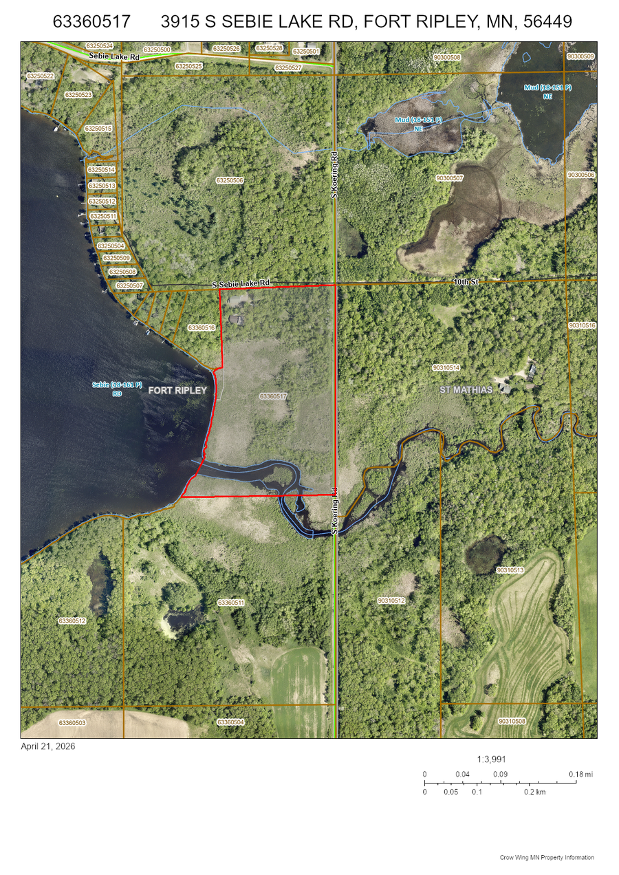 3915 S Sebie Lake Road, Fort Ripley, MN 56449 - #3