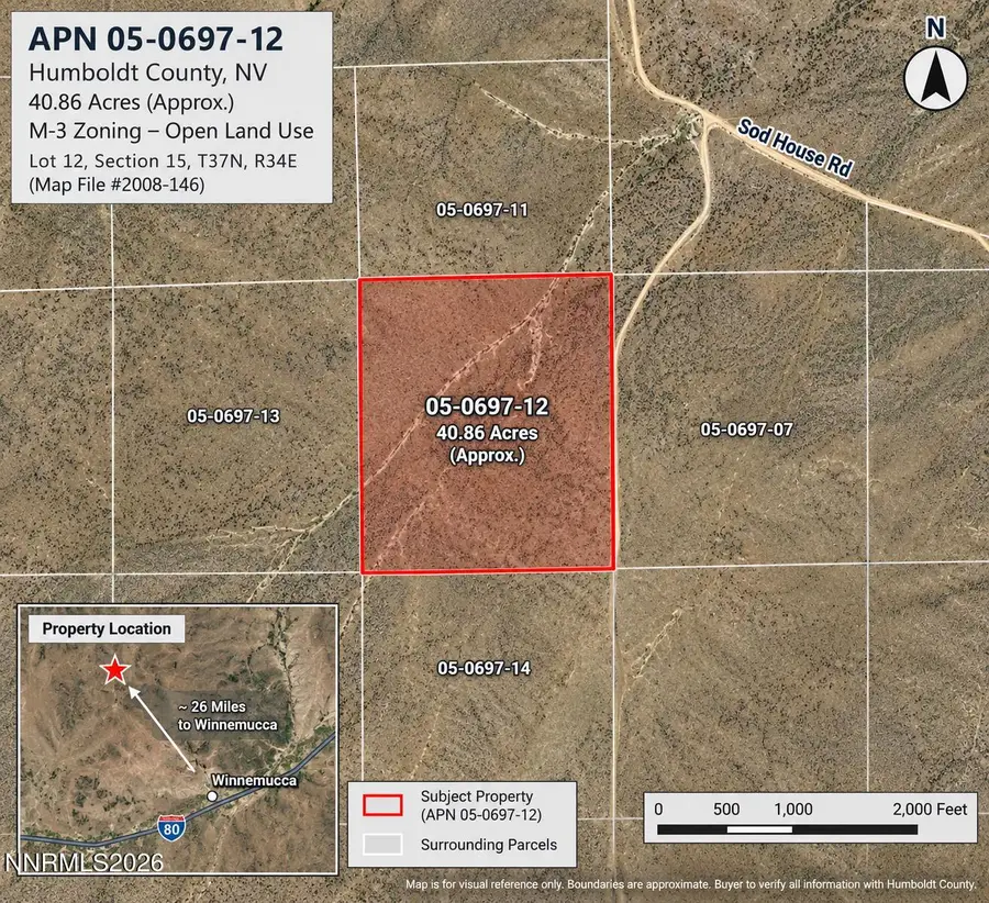 0 40.86 Acre Parcel #Parcel 05-0697-12, Winnemucca, NV 89445 - #3