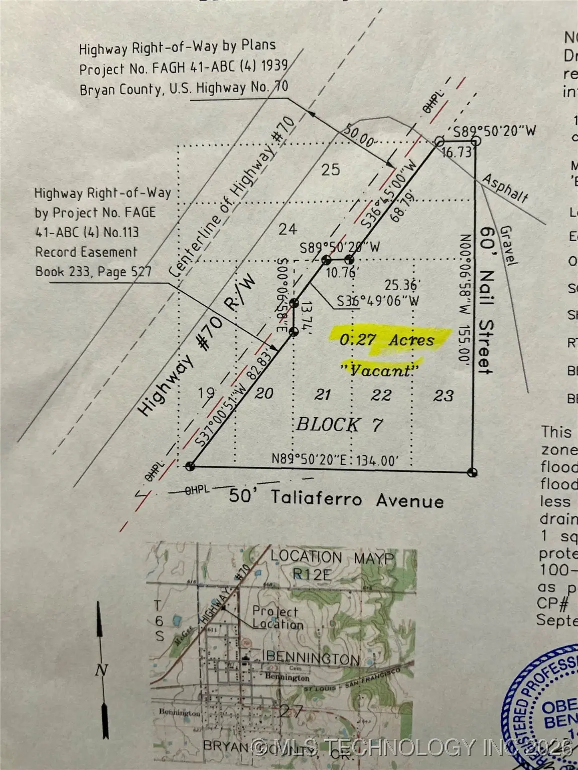 State Highway 70, Bennington, OK 74723 - #1