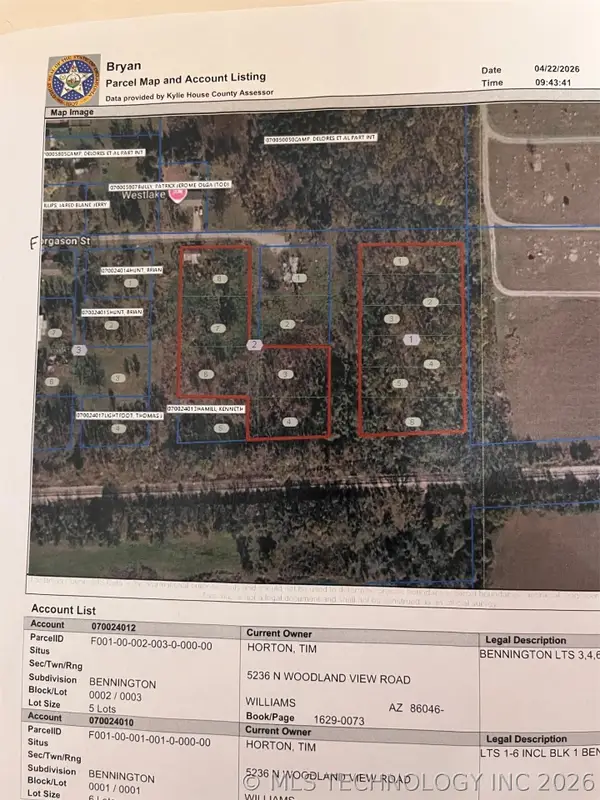 Address Withheld By Seller, Bennington, OK 74723