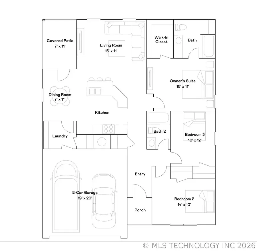 20664 Meadow Street, Kellyville, OK 74039 - #2