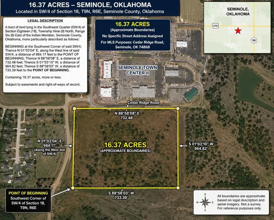 Cedar Ridge Road, Seminole, OK 74868 - #3