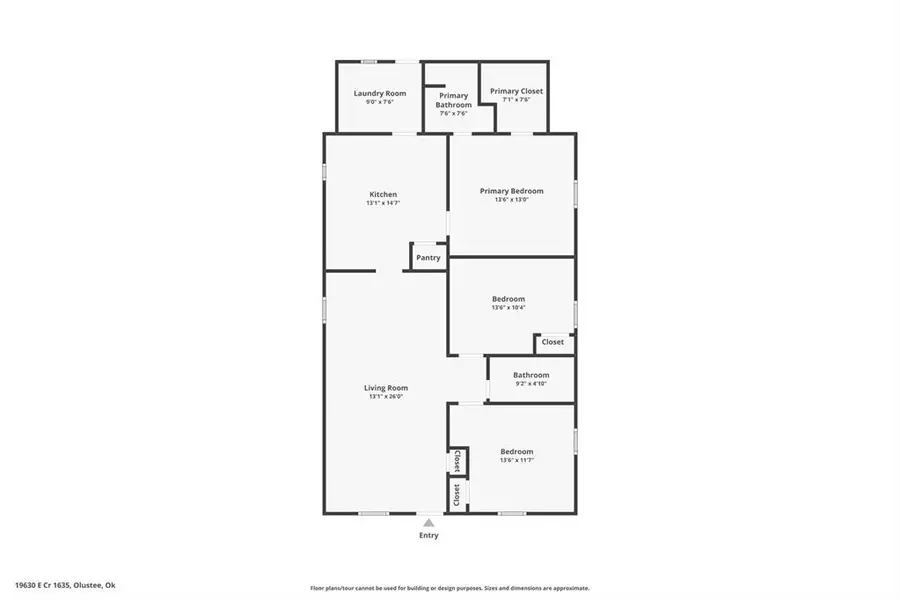 19630 E County Road 1635 Road, Olustee, OK 73560 - #3