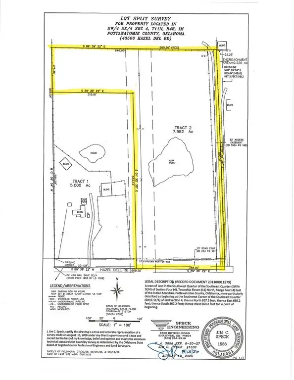 000 Hazel Dell 8 Acres Road, Shawnee, OK 74855