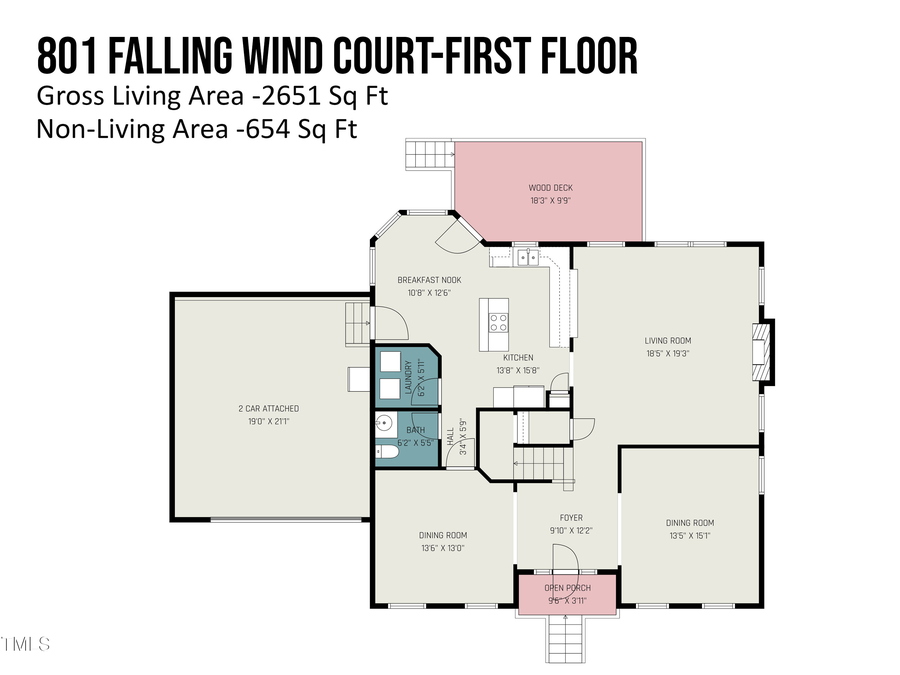 801 Falling Wind Court, Raleigh, NC 27610 - Image #2