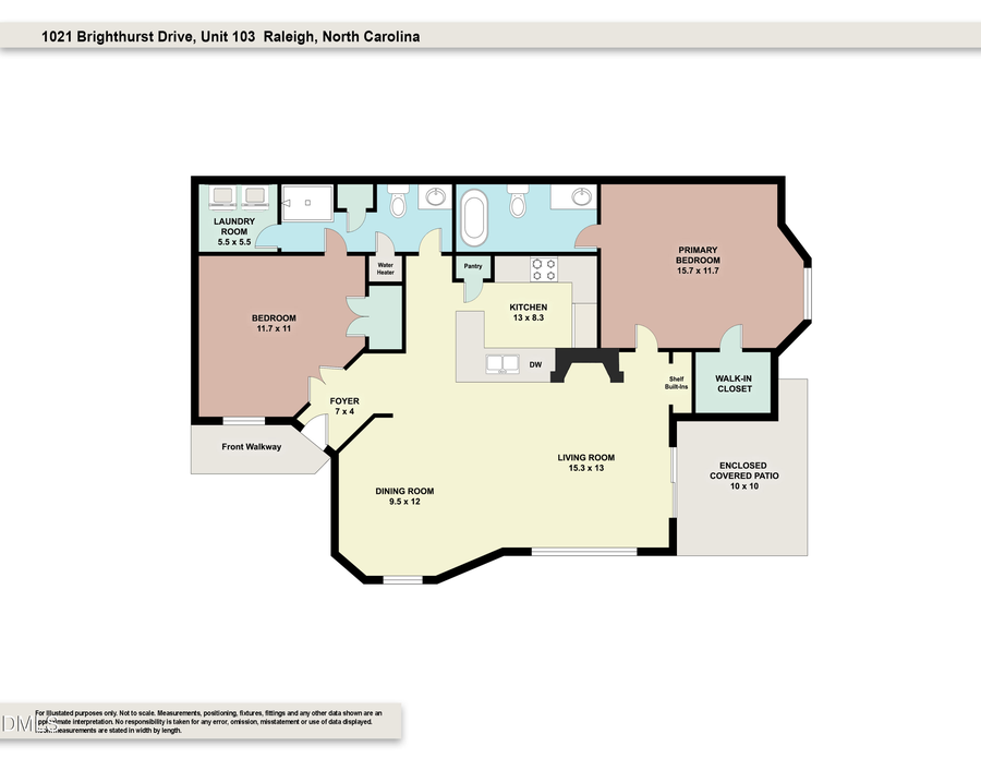 1021 Brighthurst Drive #103, Raleigh, NC 27605 - #2