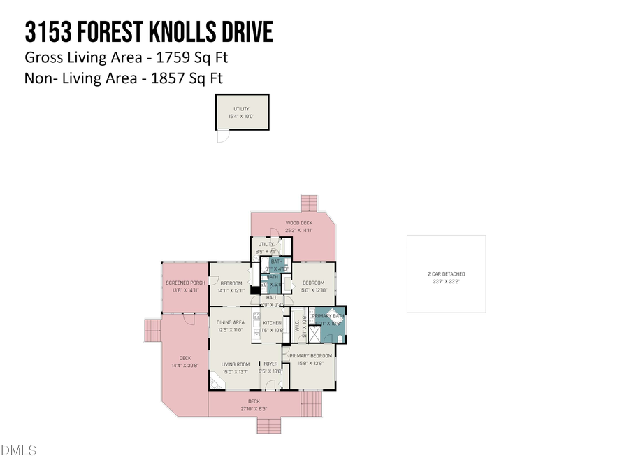 3153 Forest Knolls Drive, Chapel Hill, NC 27516 - Image #2