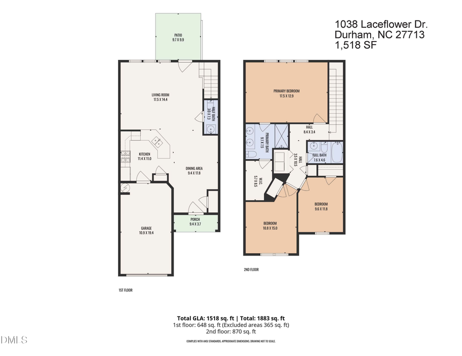 1038 Laceflower Drive, Durham, NC 27713 - Image #2