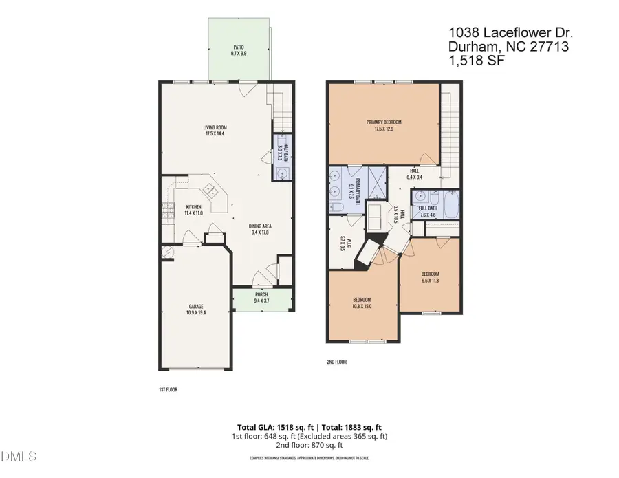 1038 Laceflower Drive, Durham, NC 27713 - Image #3