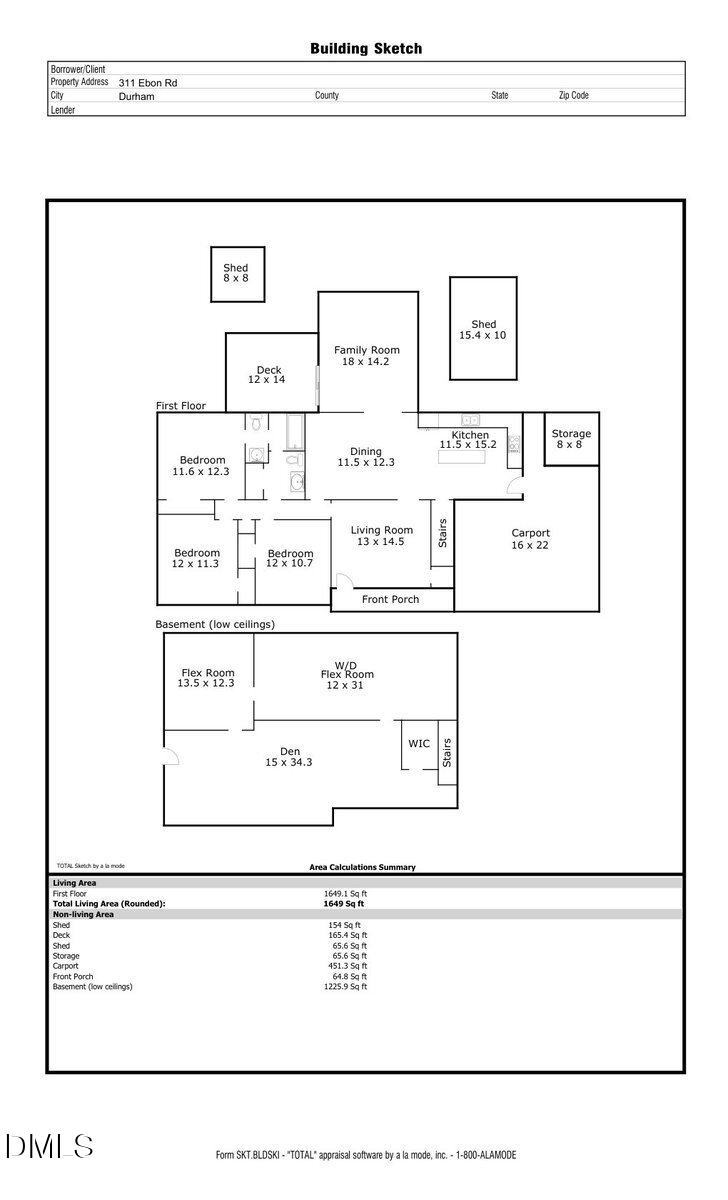 311 Ebon Road, Durham, NC 27713 - #2