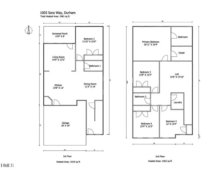 1003 Sora Way, Durham, NC 27703 - #2