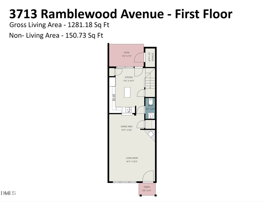 3713 Ramblewood Avenue, Durham, NC 27713 - #2