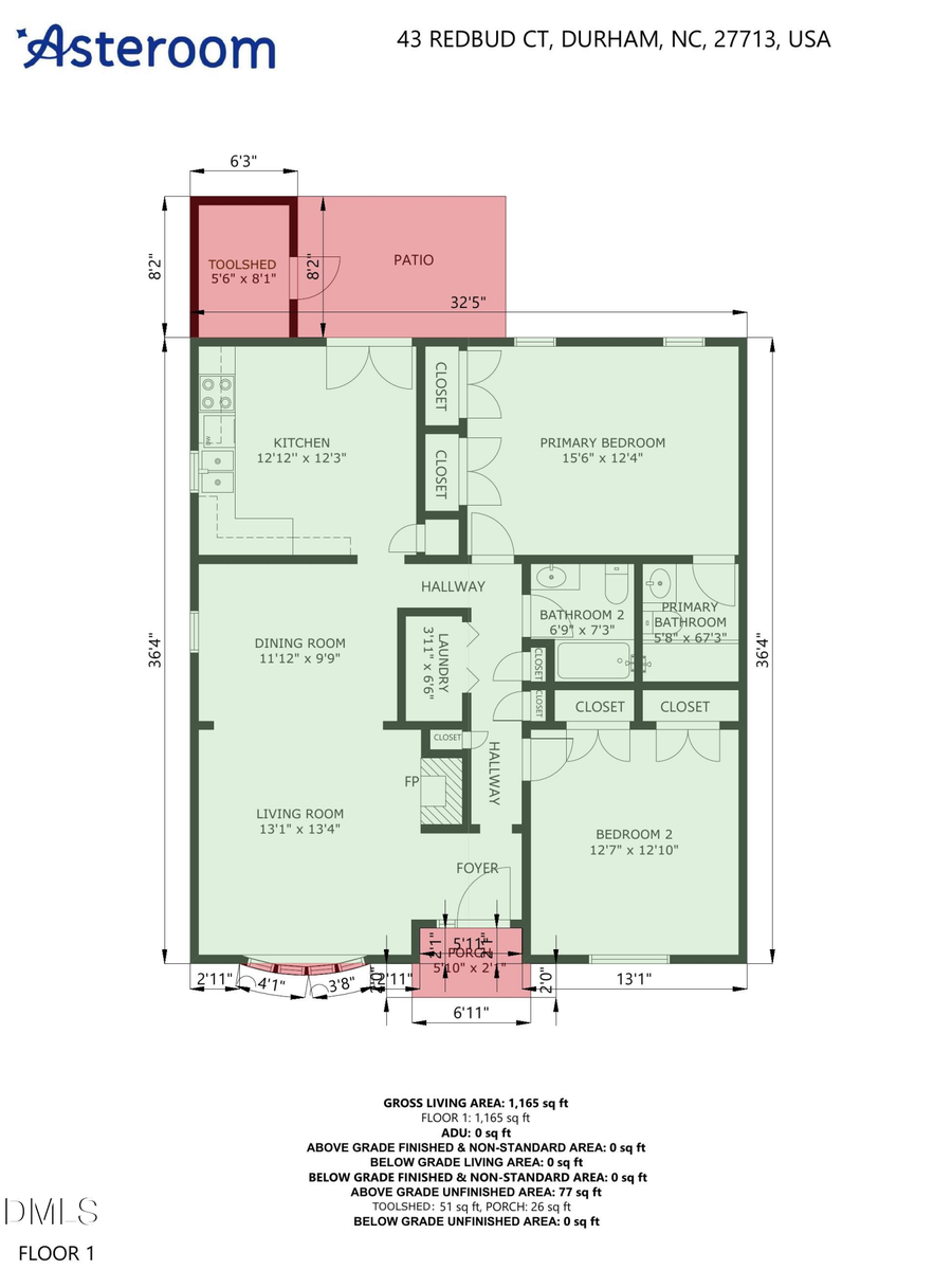 43 Redbud Court, Durham, NC 27713 - #2
