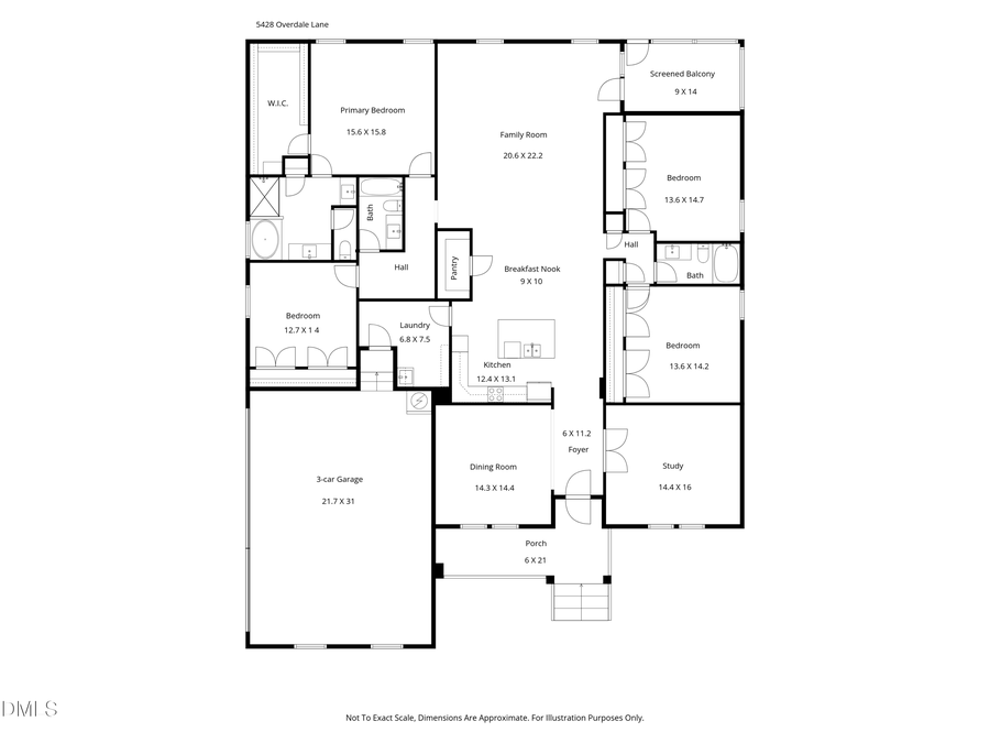 5428 Overdale Lane, Raleigh, NC 27603 - #2