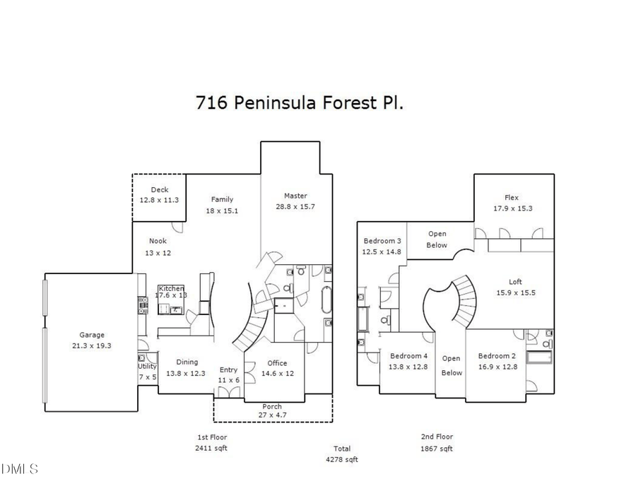716 Peninsula Forest Place, Cary, NC 27519 - #2