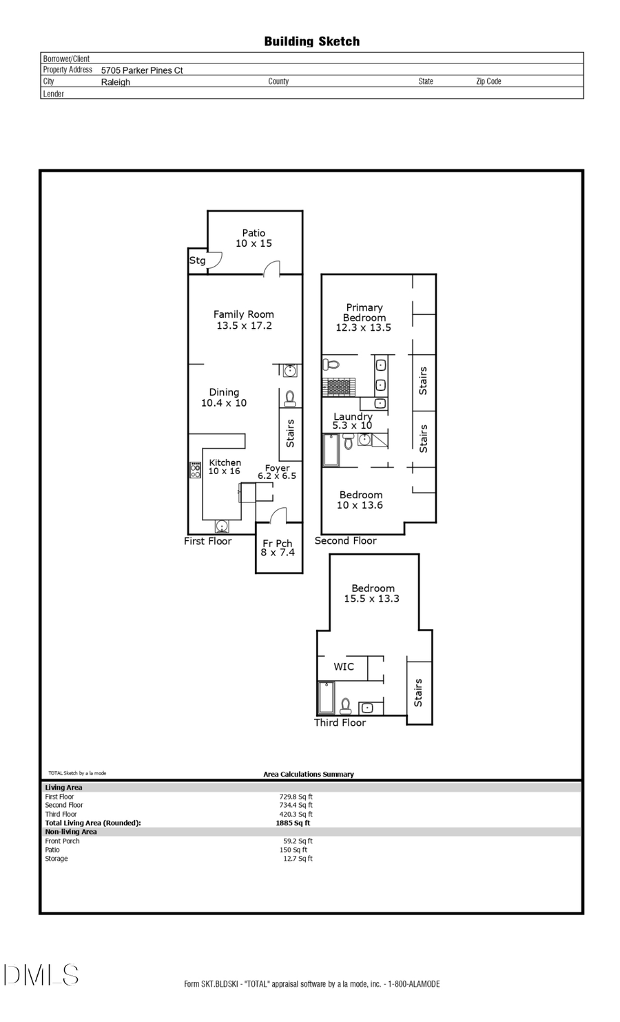 5705 Parker Pines Court, Raleigh, NC 27609 - #2