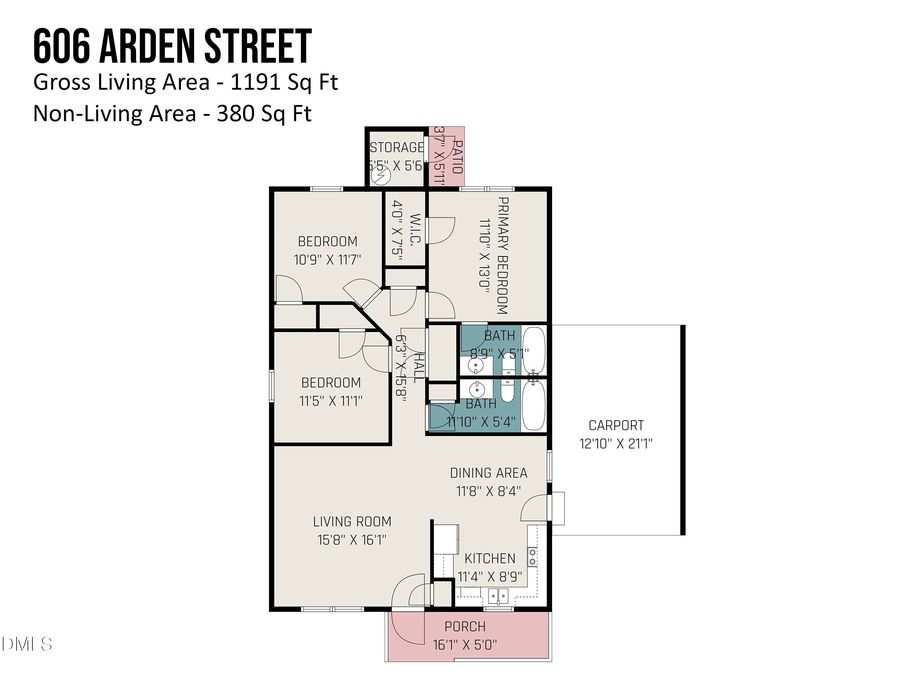 606 Arden Street, Burlington, NC 27215 - #2