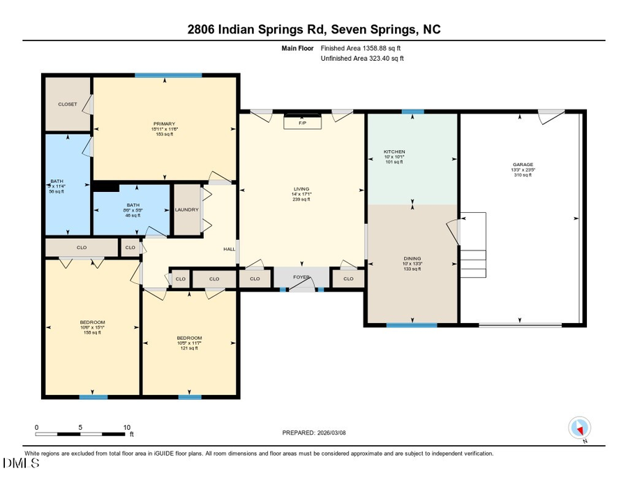 2806 Indian Springs Road, Seven Springs, NC 28578 - #2