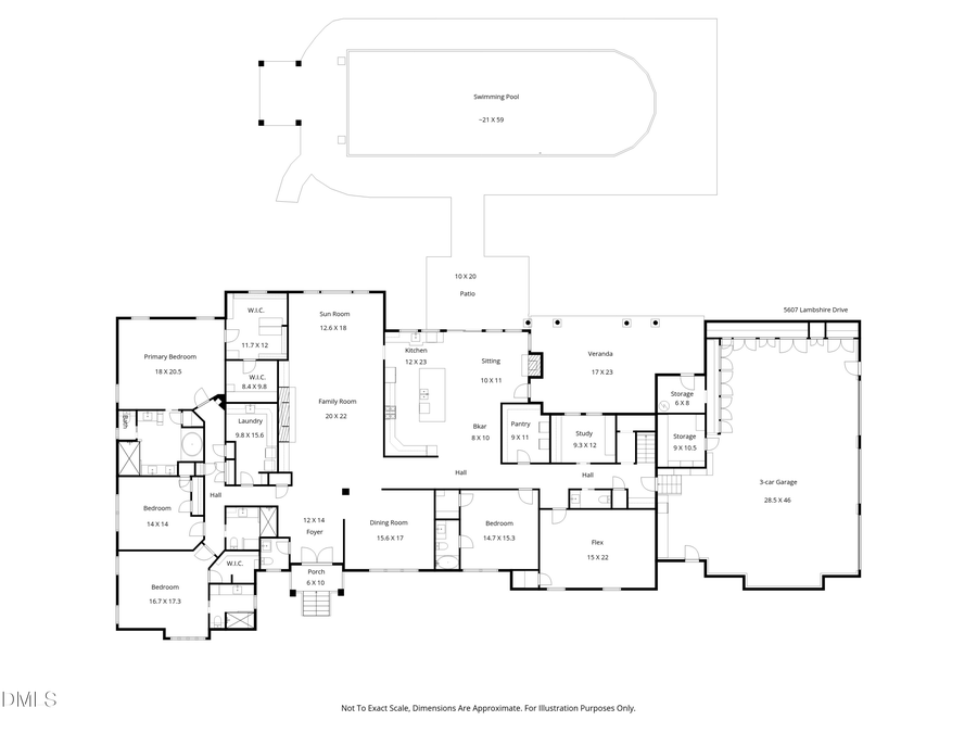 5607 Lambshire Drive, Raleigh, NC 27612 - #2