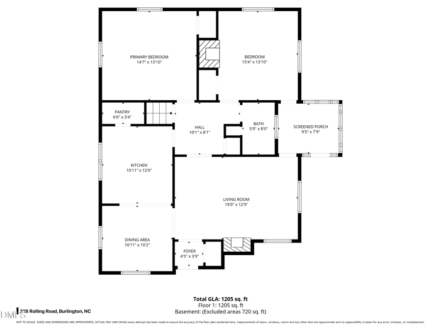 218 Rolling Road, Burlington, NC 27217 - #2