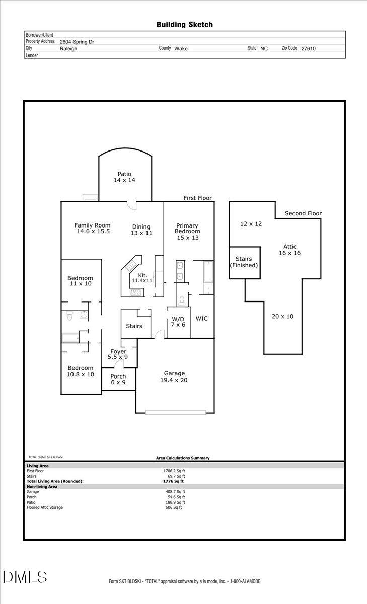 2604 Spring Drive, Raleigh, NC 27610 - #2