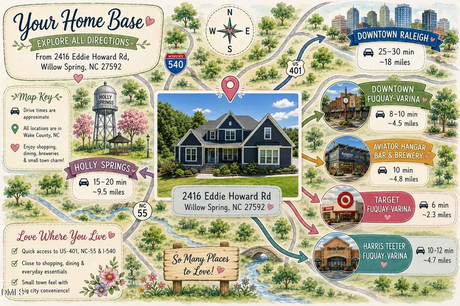 2416 Eddie Howard Road, Middle Creek, NC 27592 - #2