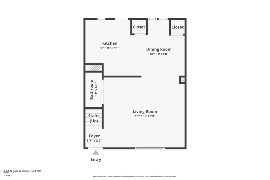 1037 Nichols Drive, Raleigh, NC 27605 - #2