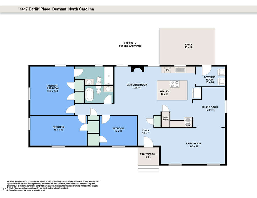 1417 Barliff Place, Durham, NC 27712 - #2