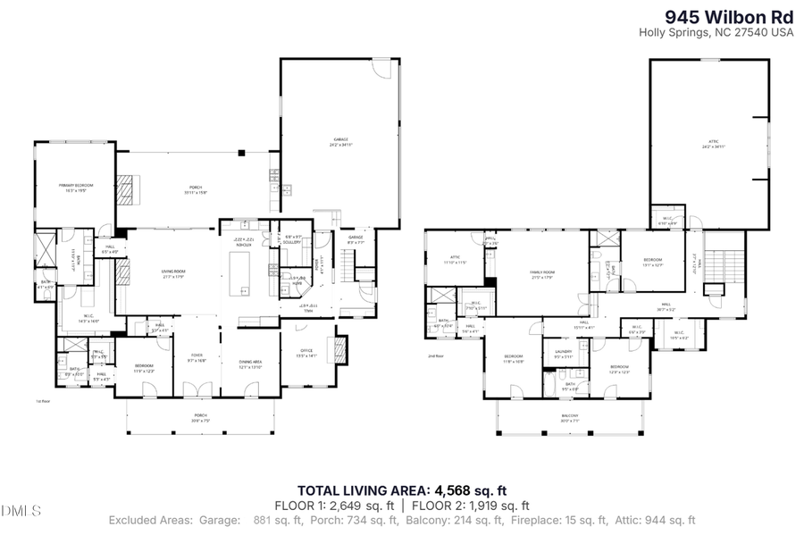 945 Wilbon Road, Holly Springs, NC 27540 - #2