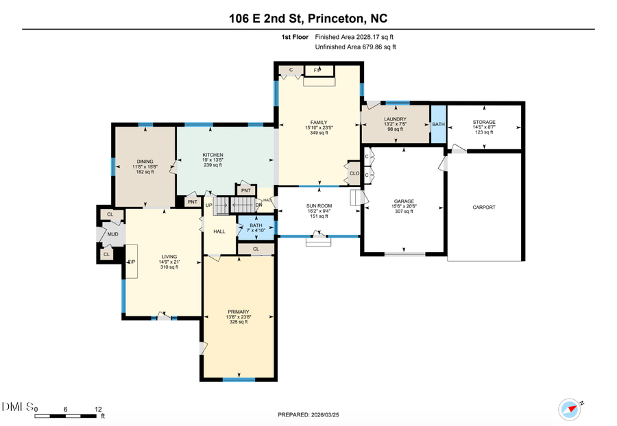 106 E 2nd Street, Princeton, NC 27569 - #2