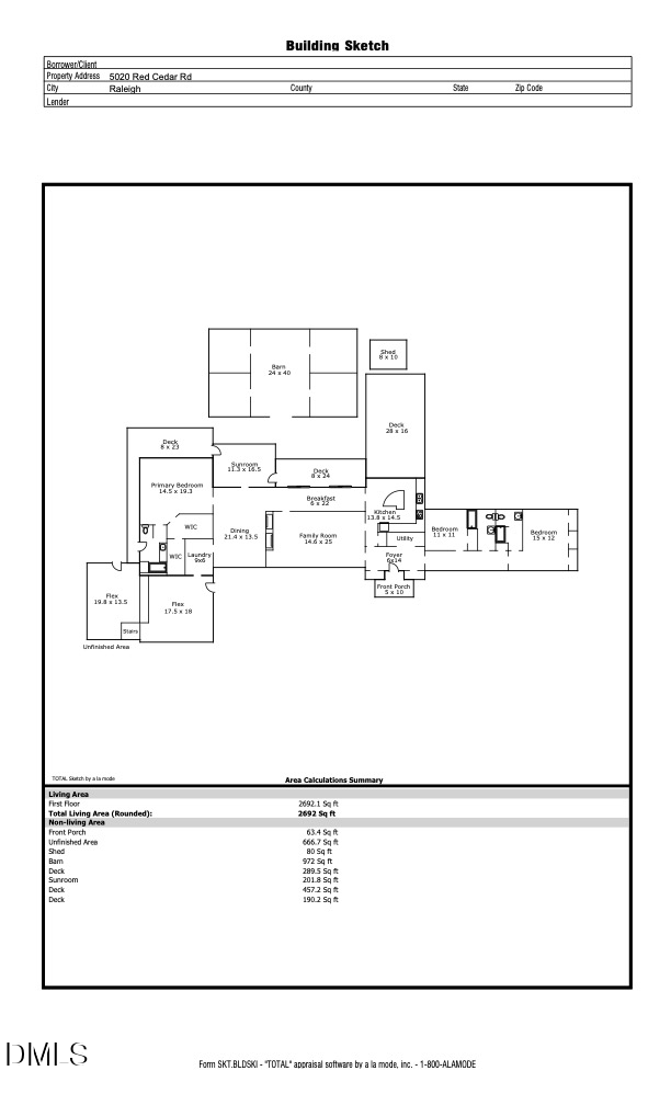 5020 Red Cedar Road, Raleigh, NC 27613 - #2
