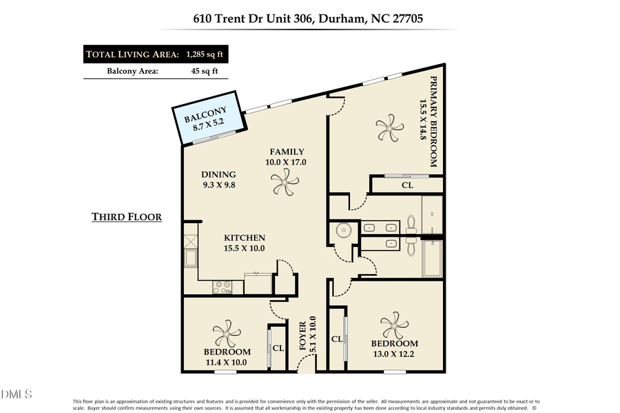 610 Trent Drive #Unit 306, Durham, NC 27705 - #2