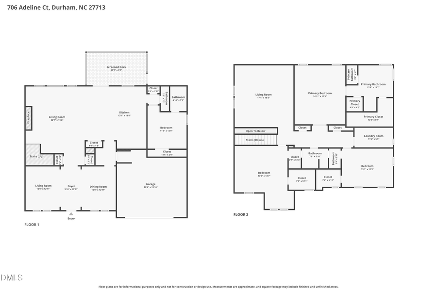 706 Adeline Court, Durham, NC 27713 - #2