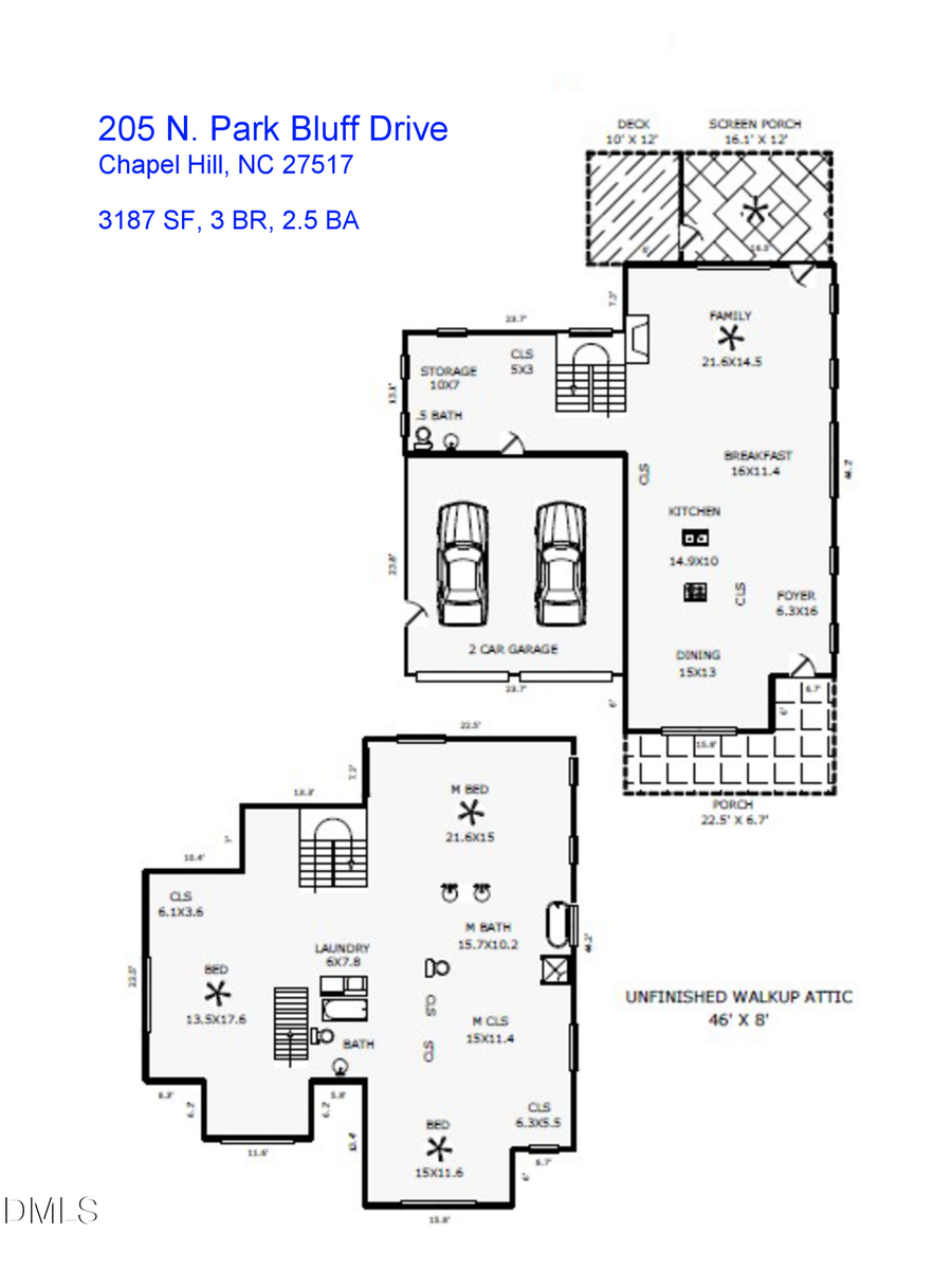 205 N Park Bluff Drive, Chapel Hill, NC 27517 - #2