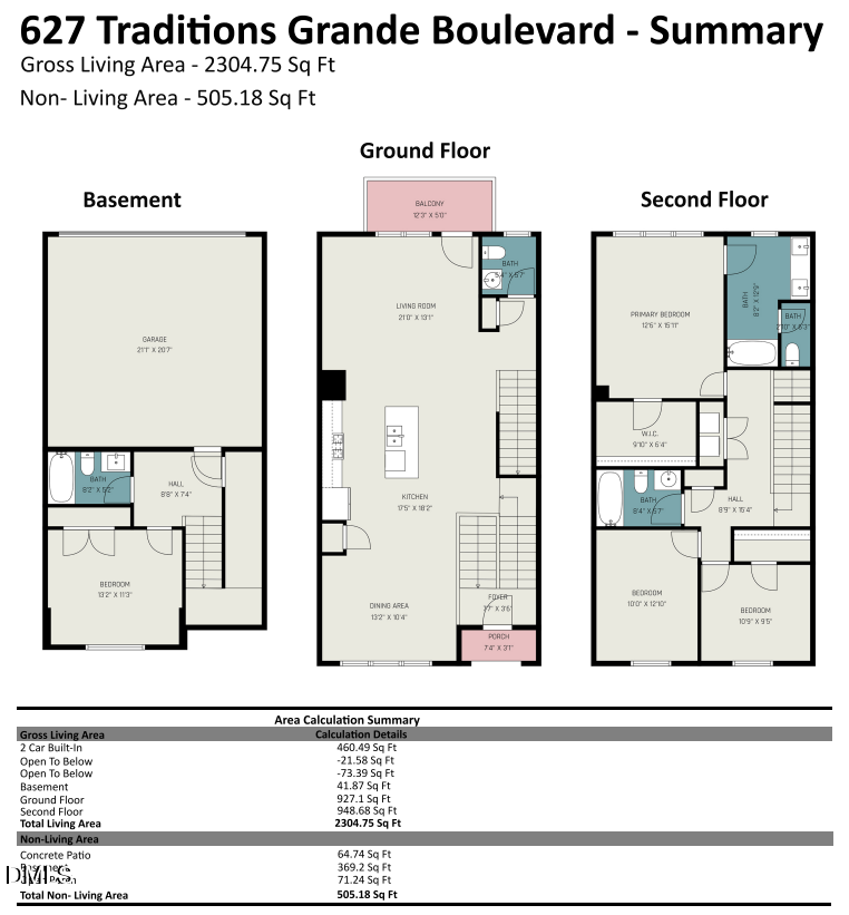 627 Traditions Grande Boulevard, Wake Forest, NC 27587 - #2