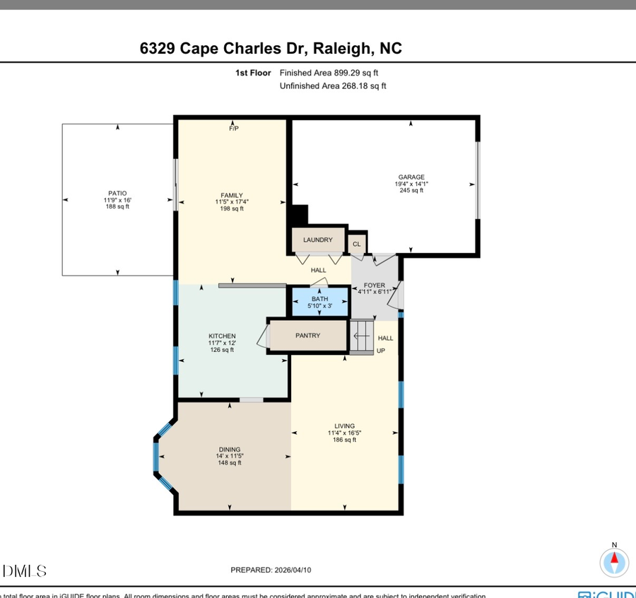 6329 Cape Charles Drive, Raleigh, NC 27617 - #2