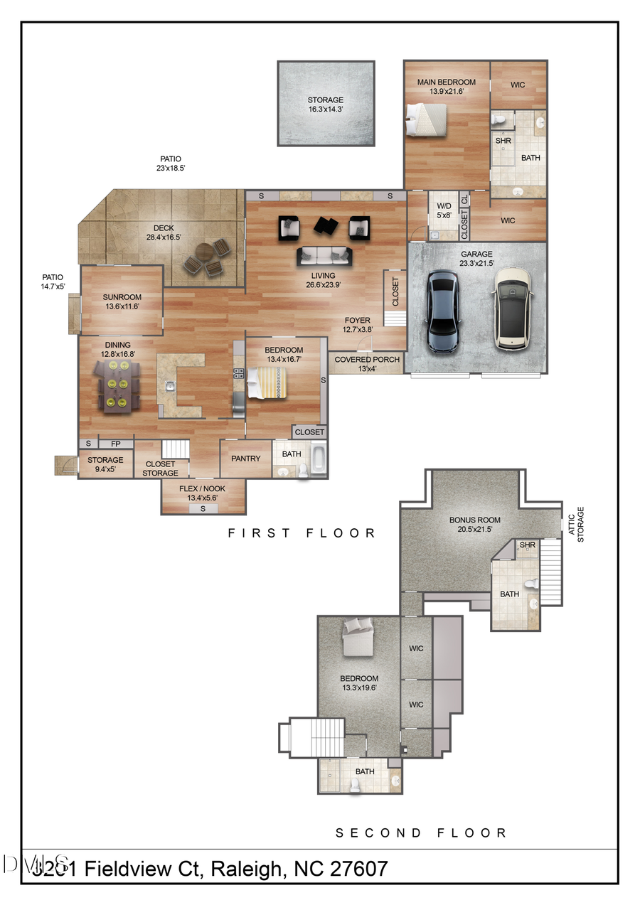 3201 Fieldview Court, Raleigh, NC 27607 - #2