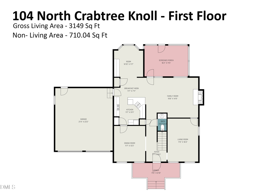 104 N Crabtree Knoll, Chapel Hill, NC 27514 - #2