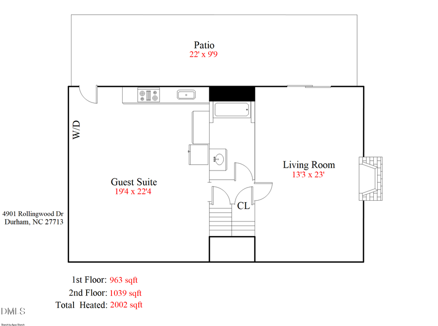 4901 Rollingwood Drive, Durham, NC 27713 - #2