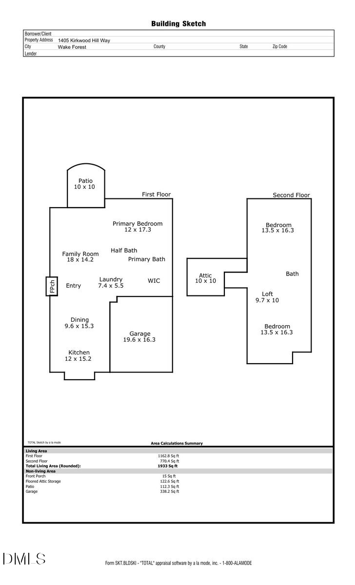 1405 Kirkwood Hill Way, Wake Forest, NC 27587 - #2