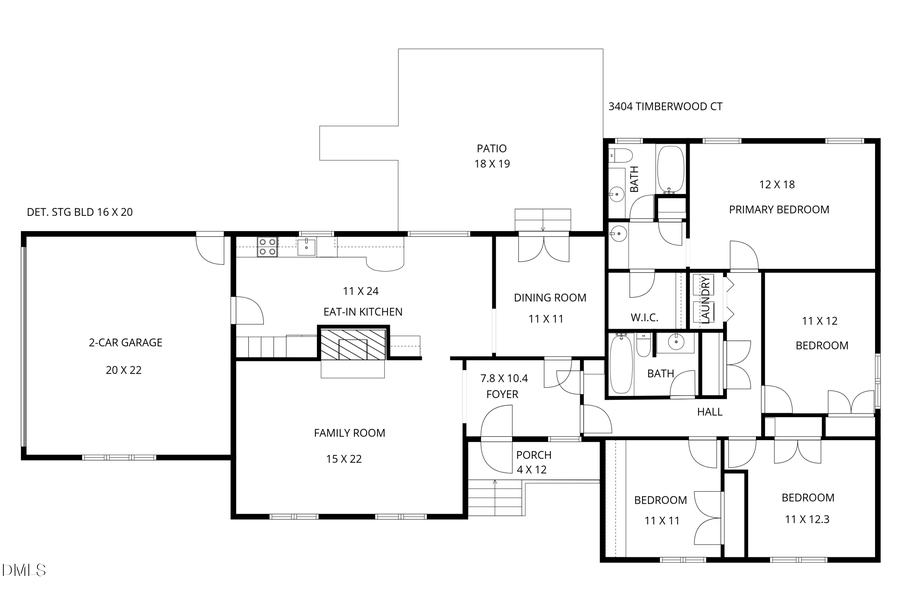 3404 Timberwood Court, Raleigh, NC 27606 - #2