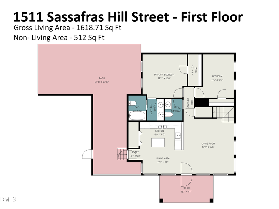 1511 Sassafras Hill Street, Durham, NC 27712 - #2