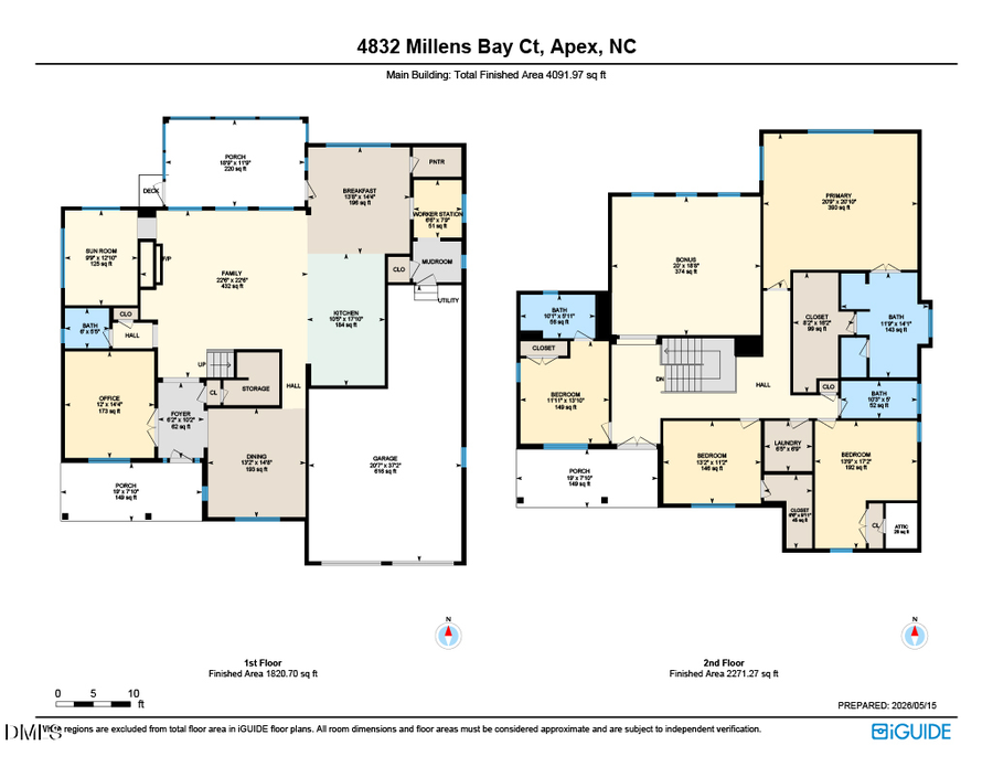4832 Millens Bay Court, Apex, NC 27539 - #2