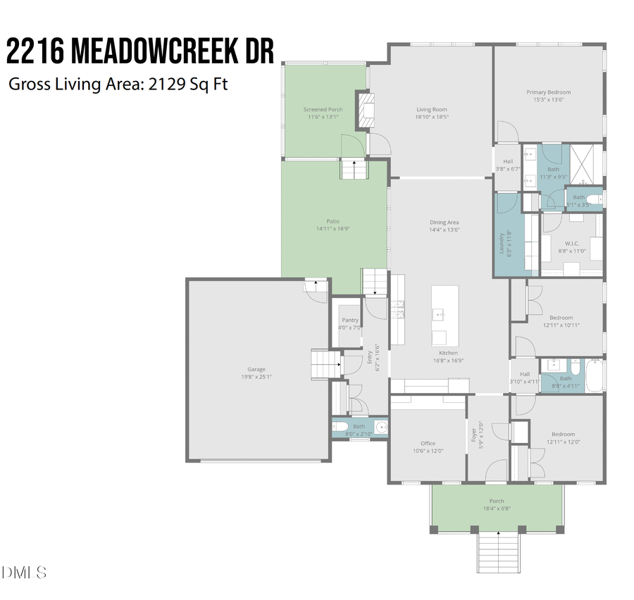 2216 Meadowcreek Drive, Durham, NC 27705 - #2
