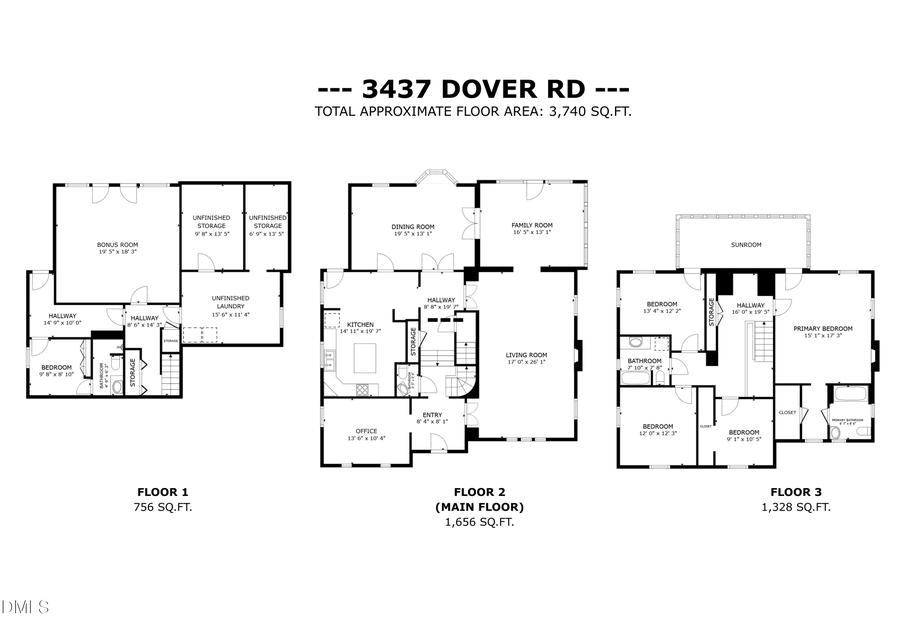 3437 Dover Road, Durham, NC 27707 - #2
