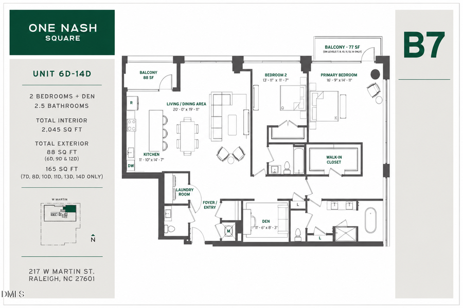 217 W Martin Street #8 D, Raleigh, NC 27601 - #2