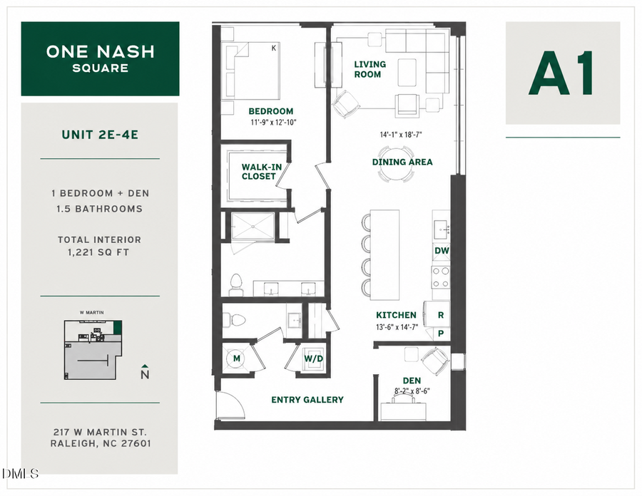 217 W Martin Street #4 E, Raleigh, NC 27601 - #2